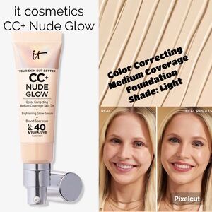 it Cosmetics CC+ Nude Glow Color Correcting Medium Coverage Foundation SPF40